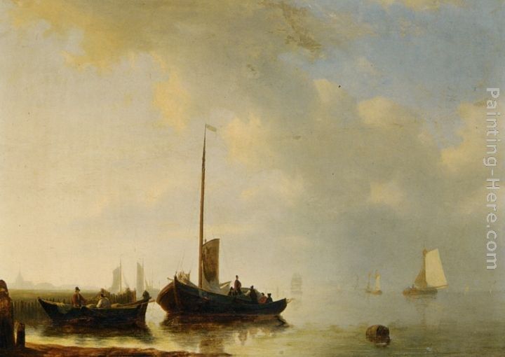Antonie Waldorp Sailing vessels off the Dutch coast